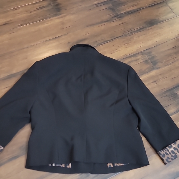 INC International Concepts Black and Brown Blazer Versatile Suit Jacket - Picture 8 of 9